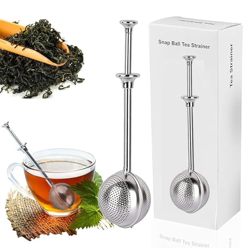 BELLOX ENTERPRISE Bellox Twisting Tea Infuser - Stainless Steel Loose Leaf Green Tea Filter - Image 1