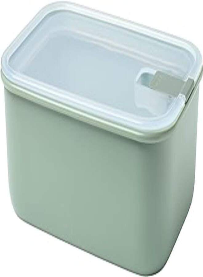 Mepal EasyClip Glass 51oz/1500ml - Premium Leakproof & Airtight Food Storage, BPA-Free Lid | One-Click Open & Close System | Nordic Sage | Made in Holland