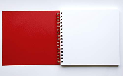 Modern Notebooks Gold Foil Christmas Memory Book, 8.5"x9" 90 Blank Pages, Keepsake Scrapbook Album for Families (Red/Gold) - Image 4