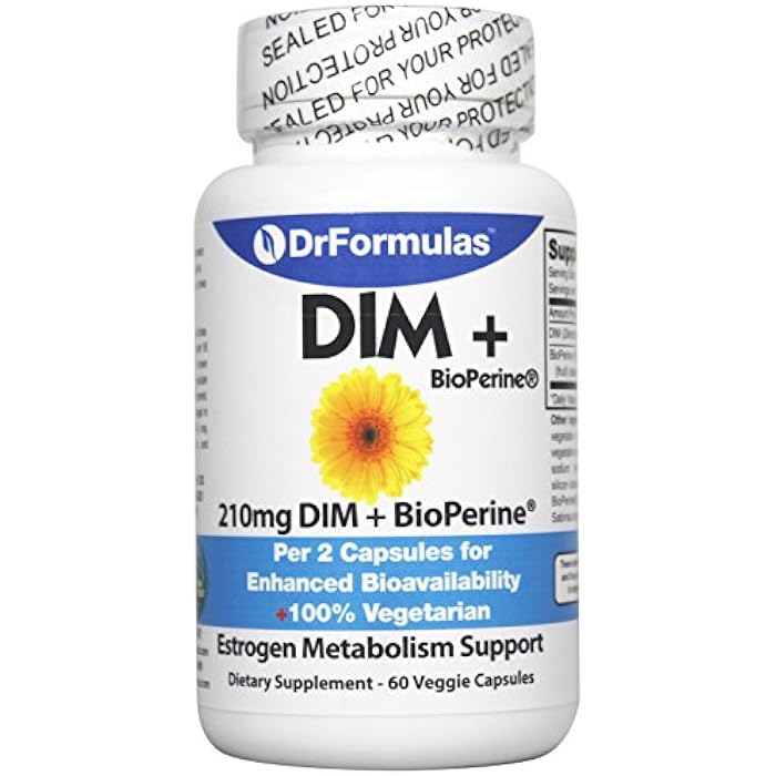 DrFormulas DIM Supplement for Women & Men | Complex Detox Plus BioPerine Diindolylmethane - Image 1