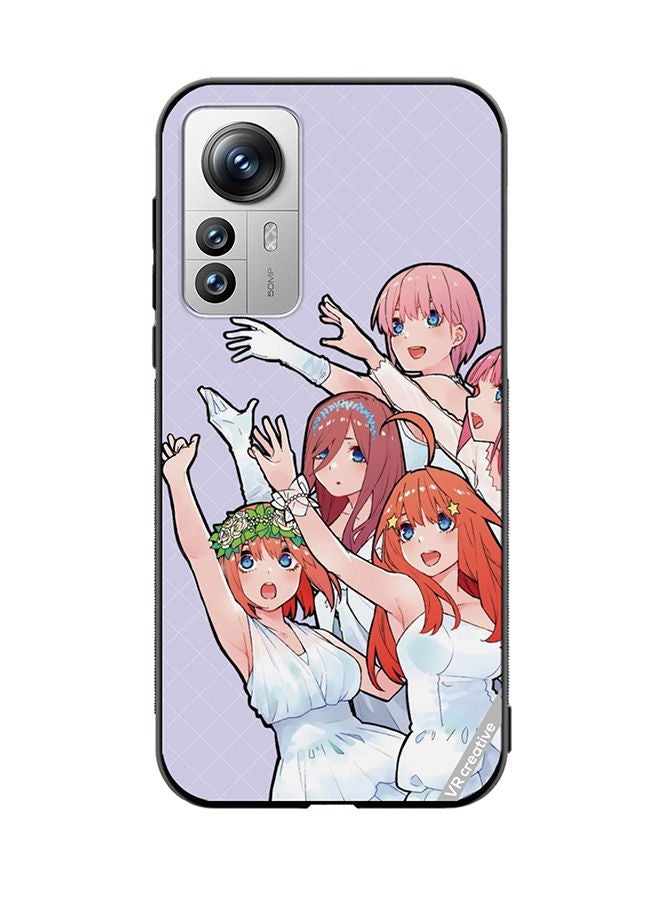 VR CREATIVE Protective Case Cover For Xiaomi 12 Pro Go Toubun No Hanayom Design Multicolour - Image 1