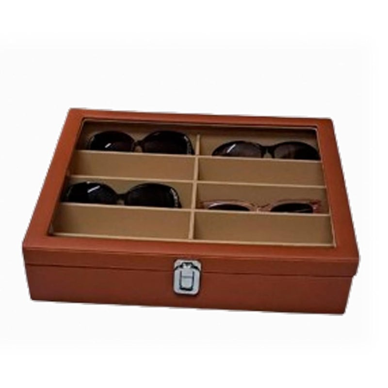 THE CASE PU Leather Croco Print For Men And Women Premium Sunglasses,Goggles And Eyeglasses Storage,Organizer Box Case - Image 3