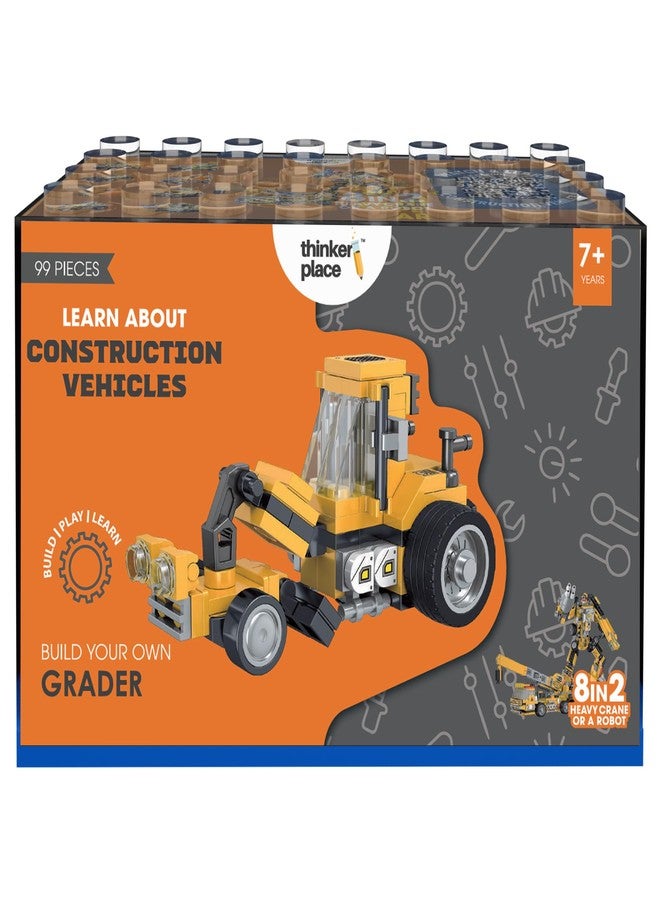ThinkerPlace STEM Construction Vehicle Building Blocks Set (99 Pcs) | DIY Grader Toy for Kids 7+ Years (Boys & Girls) | Educational Engineering Toy | Creativity & Problem Solving - Image 2