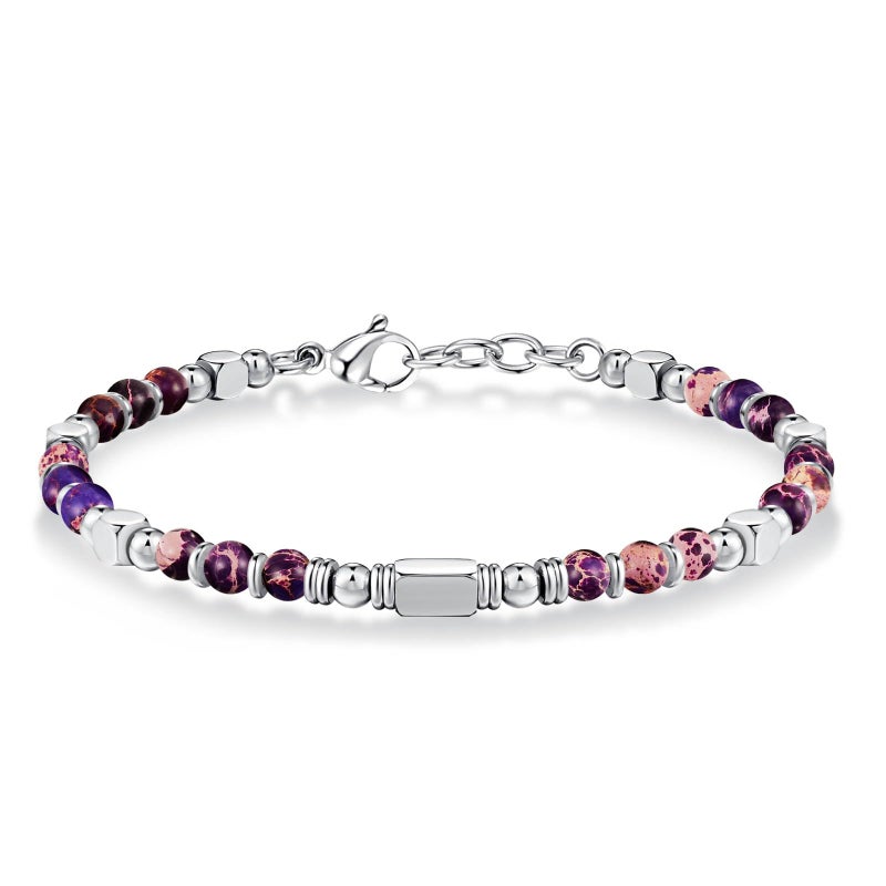 SIUMAL Beaded Bracelets for Women - Silver and Gold Boho Bracelets, Trendy Jewelry Gifts for Lover, Mom, Friends - Image 1