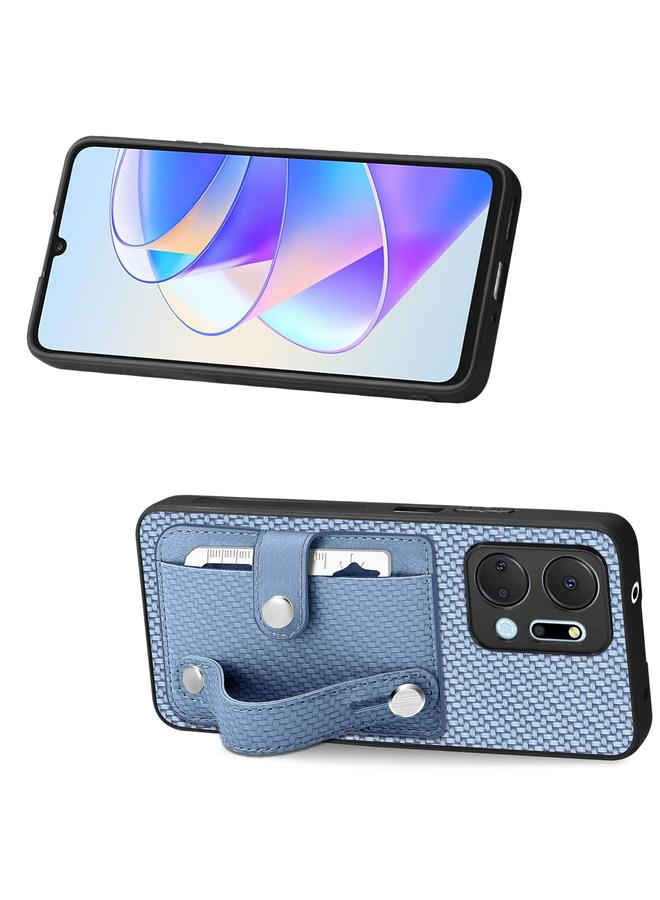 اس-توب جراب لهاتف Honor X7A مزود بمسند للمعصم ومحفظة للبطاقات وغطاء خلفي وحافظة هاتف مع سكين أداة - Image 2