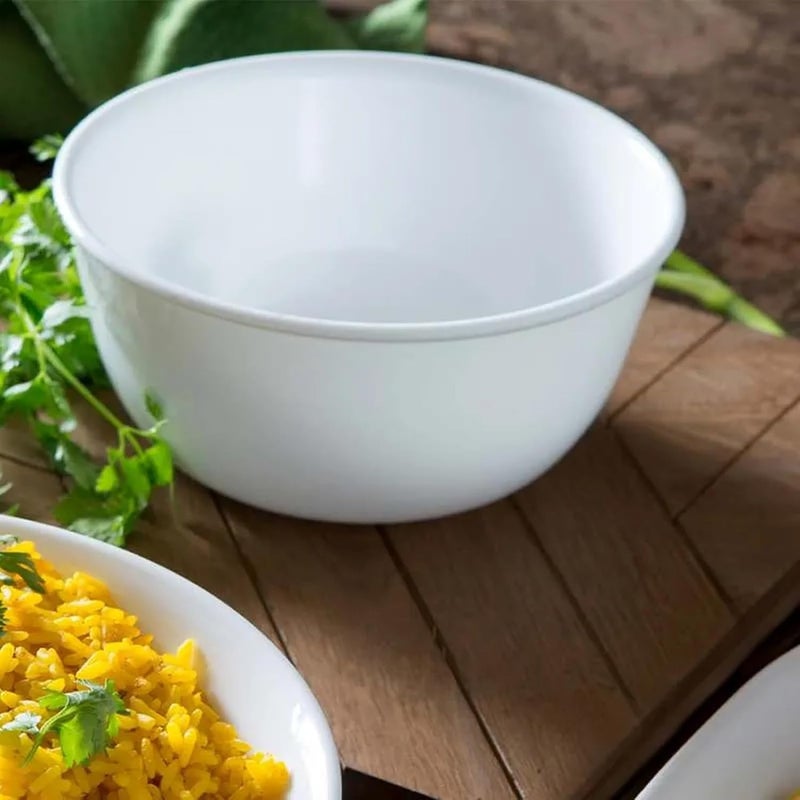 Corelle Livingware 28-Ounce Super Soup/Cereal Bowl Set, Classic Café Black Rim (3 Bowls) - Image 2