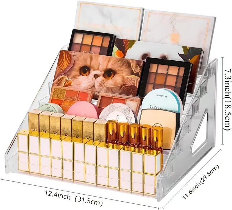 YICBOR Nail Polish Holder Rack Clear Nail Polish Organizer 7 Layers for Sunglasses Makeup Storage - Image 5