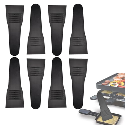 Kosmosta Raclette Spatula for Non-stick Pans | Kitchen Tools & Gadgets - Great Bakeware for Cooking,Oven Scraper Tool,Adhesive Remover for Glue Residue Labels (Set of 8) - Image 1