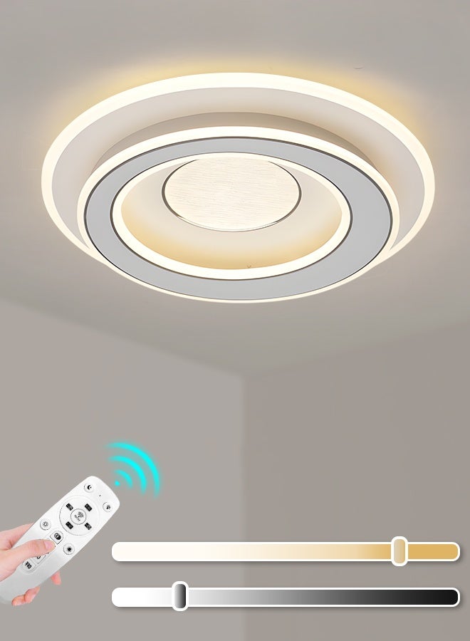 YATAI LIGHTING YATAI 140W LED Ceiling Light, 50cm Dimmable Modern Flush Mount with Remote Control, Adjustable 3000K-6000K Warm-Neutral-White Lighting, Eye-Caring Acrylic Fixture for Bedroom, Living Room, Kitchen - Image 1