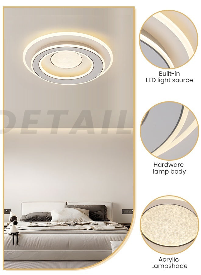 YATAI LIGHTING YATAI 140W LED Ceiling Light, 50cm Dimmable Modern Flush Mount with Remote Control, Adjustable 3000K-6000K Warm-Neutral-White Lighting, Eye-Caring Acrylic Fixture for Bedroom, Living Room, Kitchen - Image 4