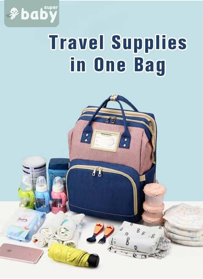 SuperBaby 2024 New Style Baby Diaper Bag Backpack, Multifunction Diapers Changing Station for Boys Girls Outdoor and Travel, Infant Shower Gifts, Large Capacity, 900d Oxford, USB Port  - Image 3