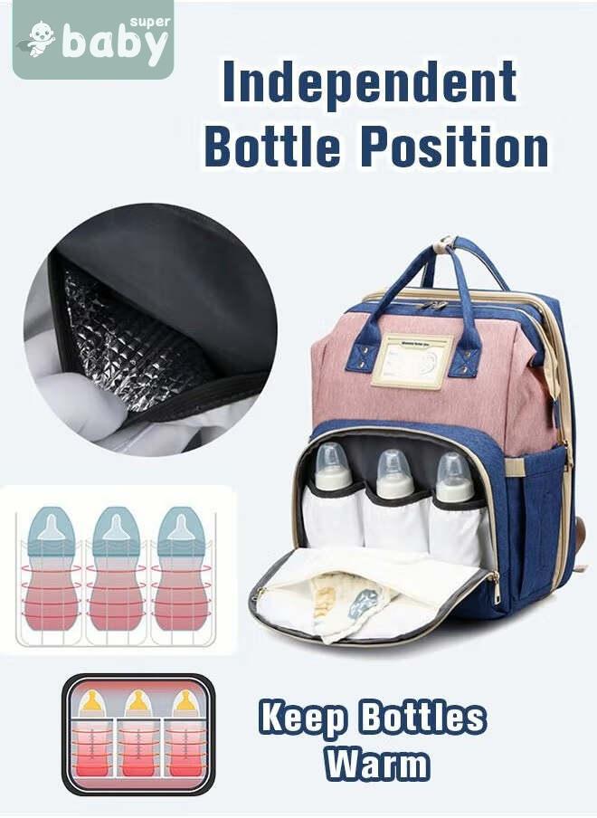 SuperBaby 2024 New Style Baby Diaper Bag Backpack, Multifunction Diapers Changing Station for Boys Girls Outdoor and Travel, Infant Shower Gifts, Large Capacity, 900d Oxford, USB Port  - Image 4