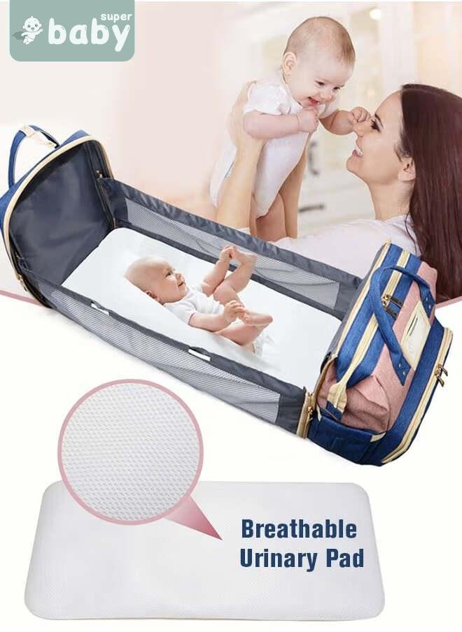 SuperBaby 2024 New Style Baby Diaper Bag Backpack, Multifunction Diapers Changing Station for Boys Girls Outdoor and Travel, Infant Shower Gifts, Large Capacity, 900d Oxford, USB Port  - Image 2