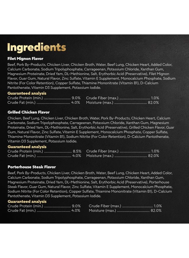 Cesar Wet Dog Food Classic Loaf in Sauce Grilled Chicken, Filet Mignon, Porterhouse Steak, Beef, Chicken & Liver and Turkey Variety Pack 3.5 oz. Easy Peel Trays (36 Count, Pack of 1) - Image 4