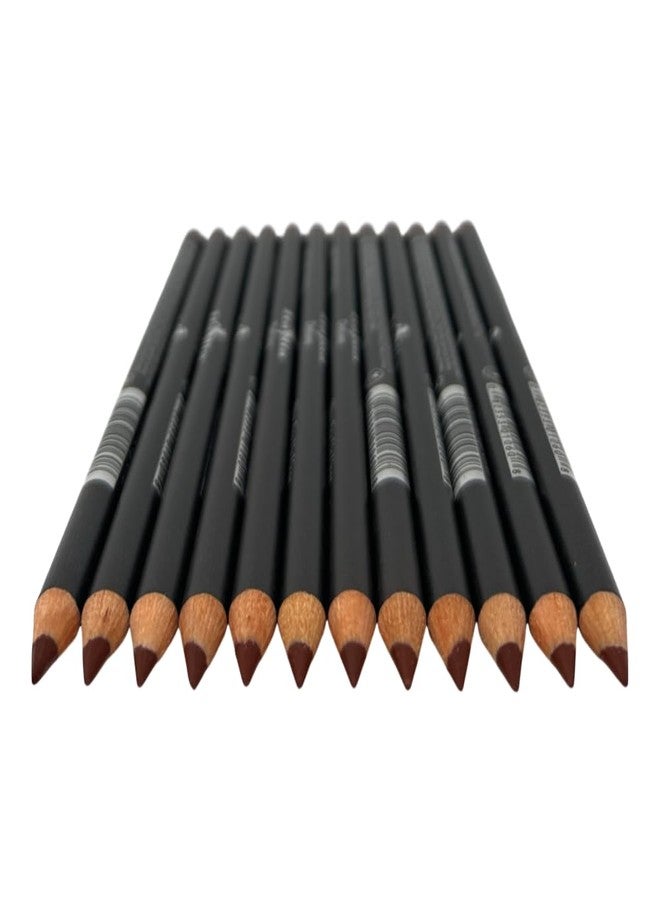 12 pcs Italia-Deluxe Ultra Fine Lip liner, Creamy, Long Lasting, High Pigmented Pencil (1060 Hot Cocoa) - Image 2