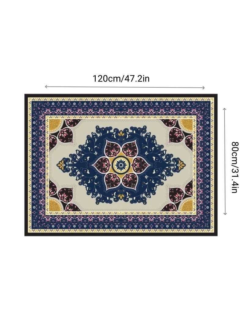 آنا 80 * 120cm دائم المضادة للانزلاق أفخم زهرة نمط السجاد غرفة المعيشة - Image 1