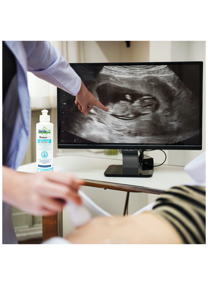 Sterilasafe Sterilasafe BioScan-T Professional ECG Medical Ultrasound Transmission gel, Transparent Gel, For Beauty Application, Gel for Therapeutic Medical, 250 ML  - Image 5