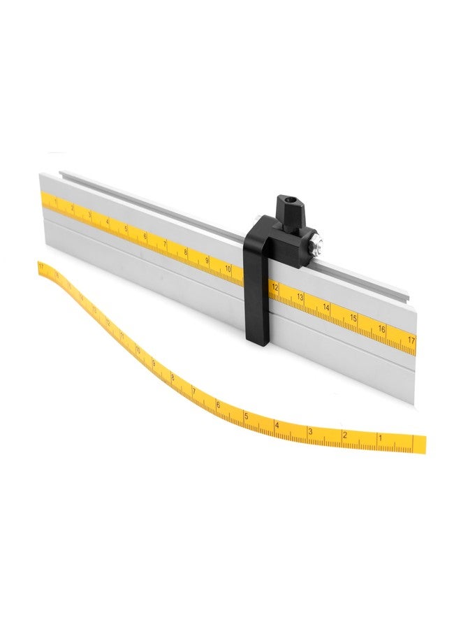 فولتون سياج مقياس الزوايا العالمي المصنوع من الألومنيوم من فولتون مع مانع انقلاب من الألومنيوم وشريط قراءة يسار 17 بوصة وشريط قراءة يمين 17 بوصة - Image 1