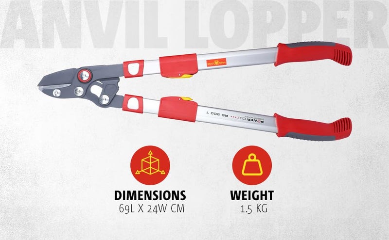 WOLF Garten WOLF-Garten Telescoping Anvil Lopper 35.5" - RS900T - Image 2