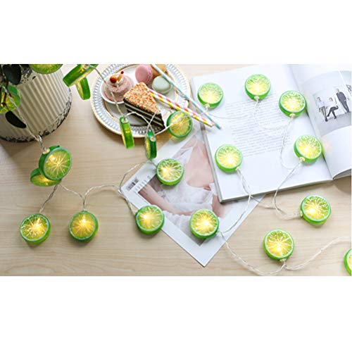 OSALADI Fruit Lemon String Lights Lime Slice String Light 20 LEDs Battery Powered Fairy String for Wedding Home Birthday, Batteries not Included - Image 4