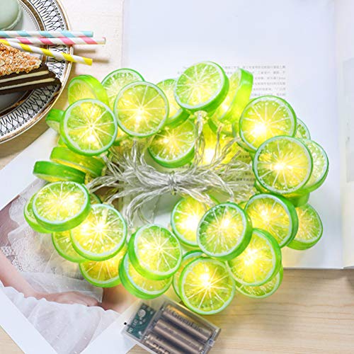 OSALADI Fruit Lemon String Lights Lime Slice String Light 20 LEDs Battery Powered Fairy String for Wedding Home Birthday, Batteries not Included - Image 2