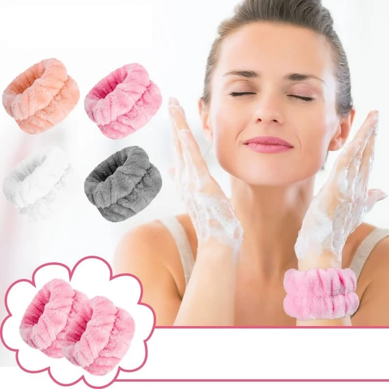 اس بي سيزن بازار Sizbazar 1 Piece Double Color Towel Wrist Washing Band Athlete Spa Wristband