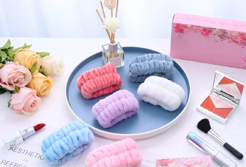 اس بي سيزن بازار Sizbazar 1 Piece Double Color Towel Wrist Washing Band Athlete Spa Wristband