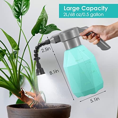 SideKing 0.5 Gallon Electric Spray Bottle Plant Mister for Indoor/Outdoor Plants, 2L Automatic Watering Can Rechargeable Battery Powered Sprayer with Adjustable Spout for Garden, Fertilizing, Cleaning - Image 4