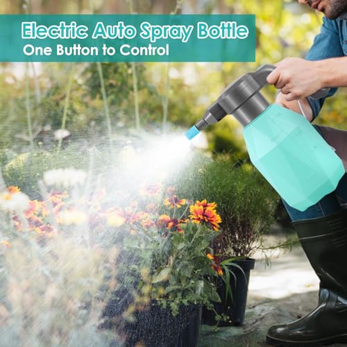 SideKing 0.5 Gallon Electric Spray Bottle Plant Mister for Indoor/Outdoor Plants, 2L Automatic Watering Can Rechargeable Battery Powered Sprayer with Adjustable Spout for Garden, Fertilizing, Cleaning - Image 2