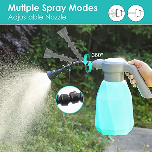 SideKing 0.5 Gallon Electric Spray Bottle Plant Mister for Indoor/Outdoor Plants, 2L Automatic Watering Can Rechargeable Battery Powered Sprayer with Adjustable Spout for Garden, Fertilizing, Cleaning - Image 5