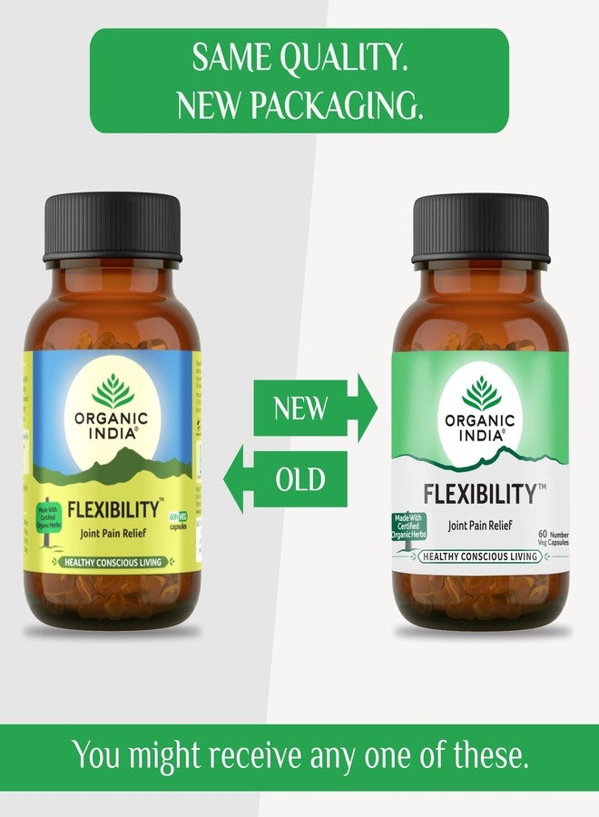 Organic India Joint Pain Relief - Flexibilty 60 Capsules - Image 4