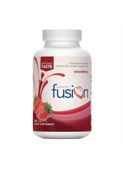 Bariatric Fusion Strawberry Complete Chewable Bariatric Multivitamin with Iron for Bariatric Surgery Patients Including Gastric Bypass and Sleeve Gastrectomy - 120 Tablets  - Image 1