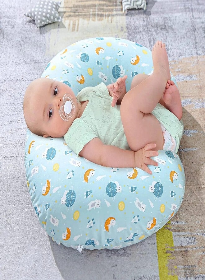 Proliva وسادة بروليفا للرضاعة الطبيعية للأطفال حديثي الولادة مع غطاء قابل للفصل، وسادة رضاعة طبيعية للأم والطفل، مجموعة داعمة للطفل والأم. - Image 1