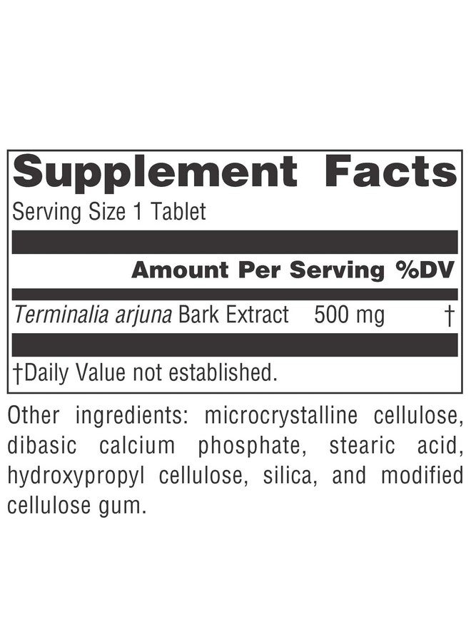 PLANETARY HERBALS Arjuna Full Spectrum Ayurvedic Nutritional Supplement, 550 Mg, 120 Count - Image 4