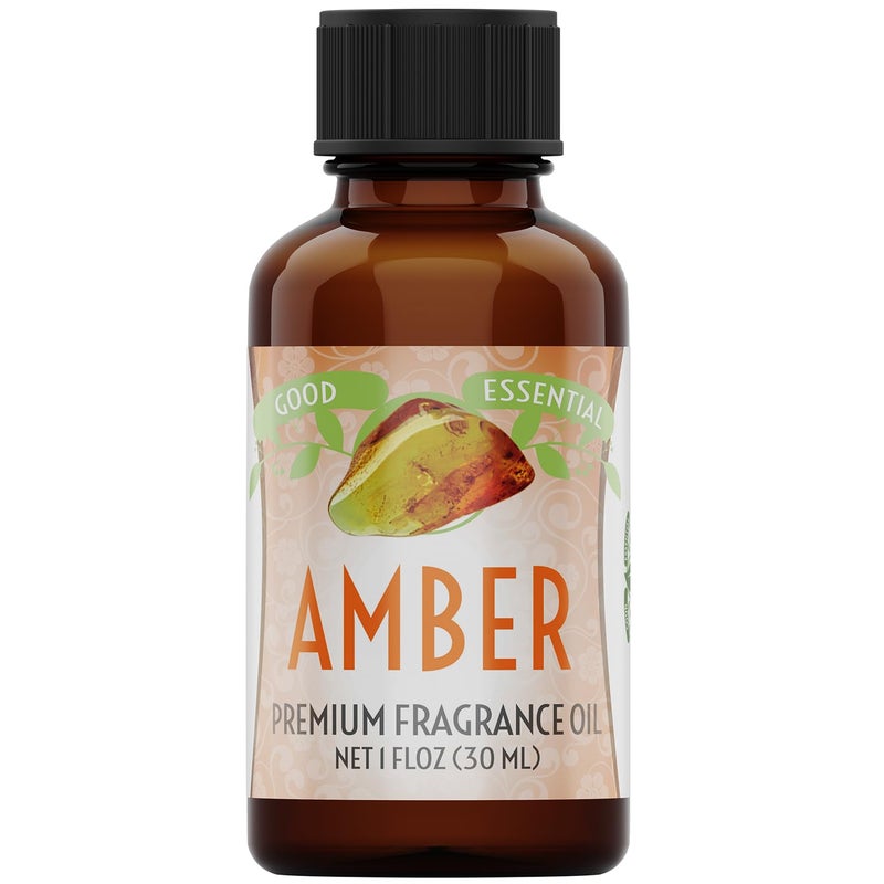 Good Essential Professional Amber Fragrance Oil (1 fl oz, 30ml) - Perfume, Candle & Soap Making, Aromatherapy Diffuser Oil - Image 1
