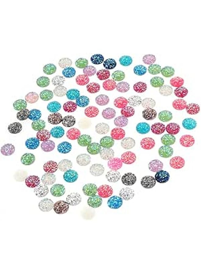 DIY Flatback Resin Cabochons Bulk Crafts Charms For Hair Clip Decorations Assorted Colors - Image 1