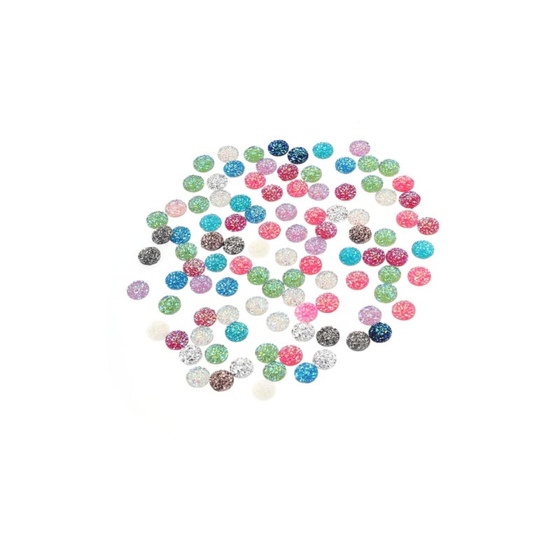 DIY Flatback Resin Cabochons Bulk Crafts Charms For Hair Clip Decorations Assorted Colors - Image 2