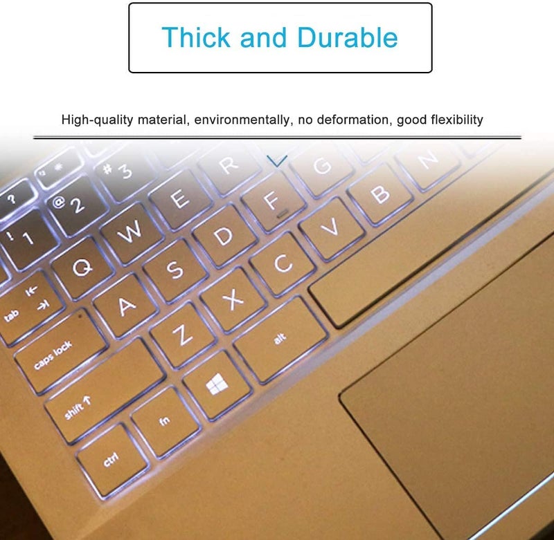 Oaky غطاء جلد لوحة المفاتيح لسلسلة HP Pavilion 15.6 HP 15t، 15-dw، 15-dy، dy، da، db، bw، bs، cd، cc sd cs cw ds ef ec gw وسلسلة Hp Envy 17M 17z 17-by 17-bs - شفاف TPU - Image 4