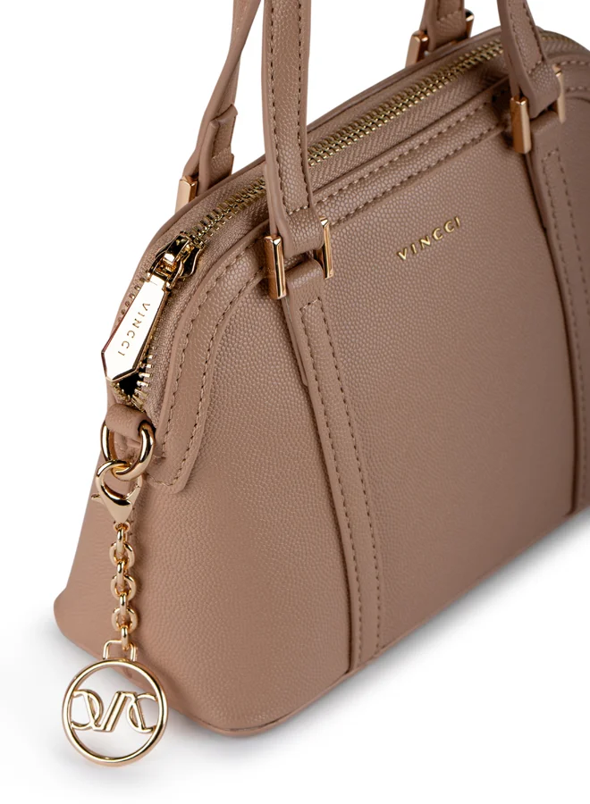 Vincci Women Satchel Bag with Chain Detailed