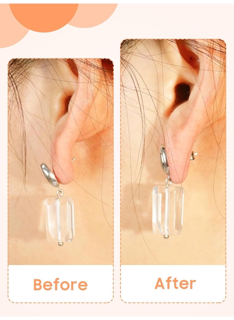 Relex Earring Backs Stainless Steel Pig Nose Earring Backs Replacement Earrings Lifters Back for Studs Heavy Earrings Jewelry Accessories - Image 2