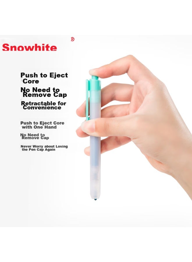 Snowhite Retractable Highlighter Pb500, Fresh And Simple Colorful Marker, Student Classroom Highlighting Pen, Easy-to Control, 6-color Set - Image 5