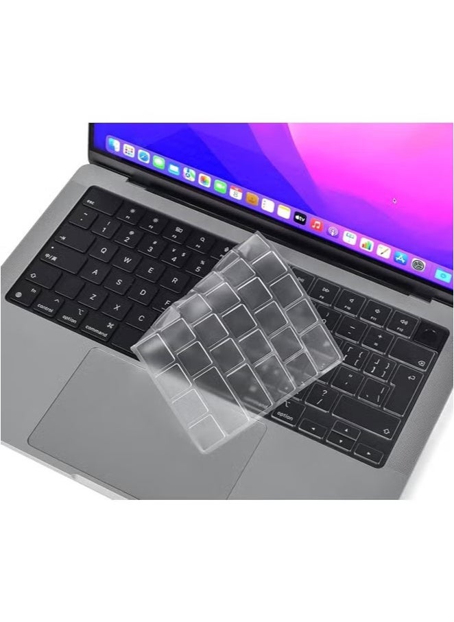 Premium Keyboard Cover for M2 M3 MacBook Air 15 inch A2941 A3114, M2 M3 MacBook Air 13.6" A2681 A3113, 2024 2023 2022 2021 MacBook Pro 14" 16" M4 M3 M2 M1 Chip Pro/Max, EN Layout