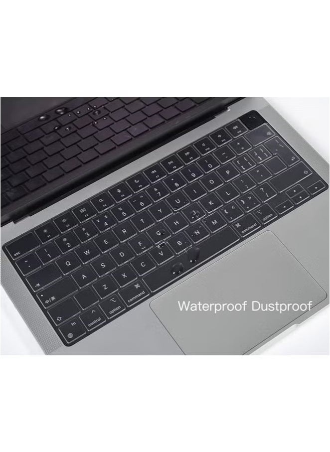 Premium Keyboard Cover for M2 M3 MacBook Air 15 inch A2941 A3114, M2 M3 MacBook Air 13.6" A2681 A3113, 2024 2023 2022 2021 MacBook Pro 14" 16" M4 M3 M2 M1 Chip Pro/Max, EN Layout