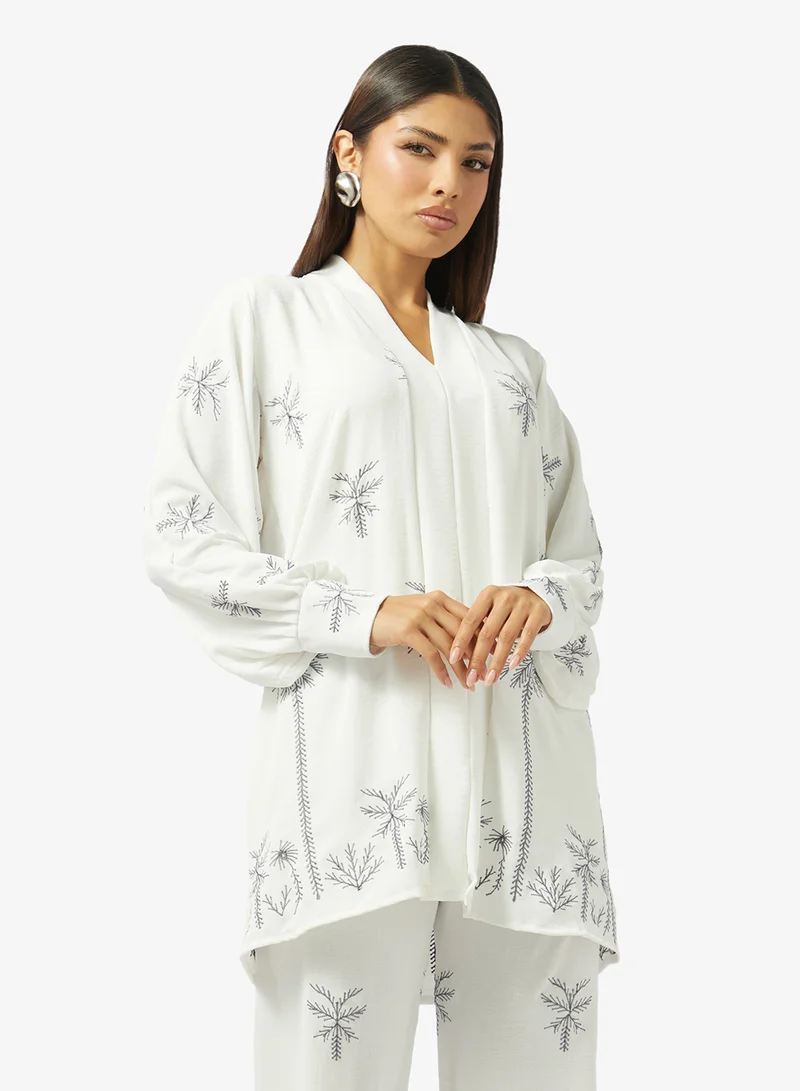 hayas closet  Printed blouse and pants set for Women | Best Price UAE