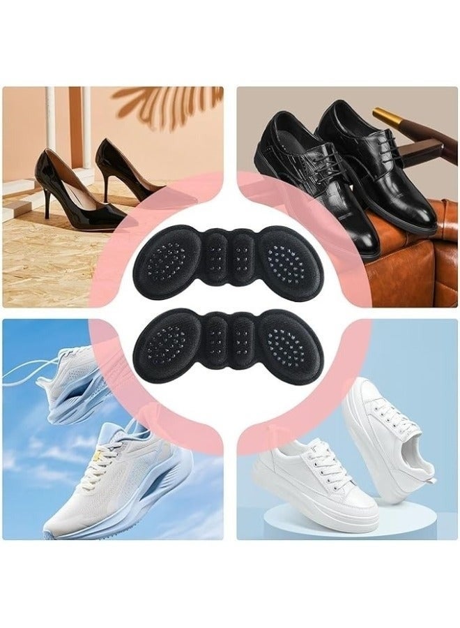 Happy Home 6 Pack Silicone Heel Grips Liner Cushions Inserts for Loose Shoes, Heel Pads Snugs for Shoe Too Big Men Women, Filler Improved Shoe Fit and Comfort, Prevent Heel Slip and Bliste (Black) - Image 5