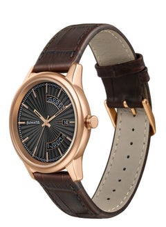 Round Shape Leather Band Analog Wrist Watch 7134WL02 - 40 mm - Tan - pzsku/Z9D87976FEE25C09F4833Z/45/_/1673262209/0ea45edf-b5df-4bd5-8596-a41cfcad688b