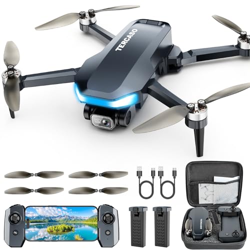 GPS Drone with Camera for Adults 2K HD Camera FPV Live Video GPS Drone with Auto Return Brushless Motor Foldable Quadcopter Follow Me Headless Mode Remote Control for Kids Toys Gifts or Beginners