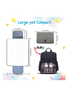 Excefore Portable Diaper Changing Pad, Travel Baby Changing Pad, Waterproof Foldable Diaper Changing Mat, Lightweight & Compact Changing Station, Newborn Gifts  - Image 4