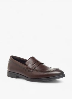LBL by Shoexpress Men Solid Loafers with Cutout Detail  - Image 2