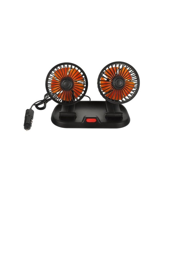 4-inch Dual Fan That Runs On A 24-volt Car Lighter 10w 4a - Image 1